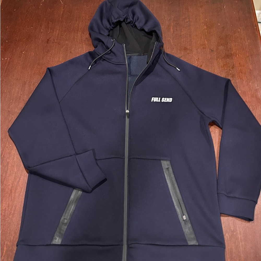 Full Send Full Zip Hoodie Sweatshirt Golf Fleece